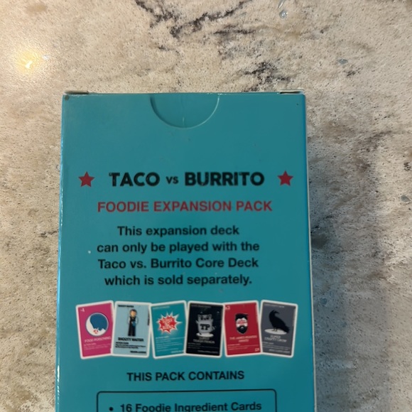 Taco Vs Burrito Card Game & Expansion Pack/Deck New In Box - Picture 7 of 10